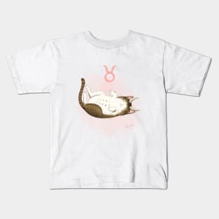 Zodiacat Taurus Kids T-Shirt